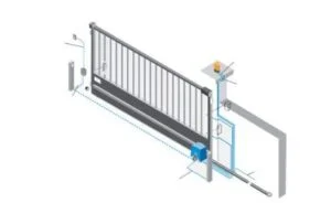 esquema conexion electrico para motor puerta corredera