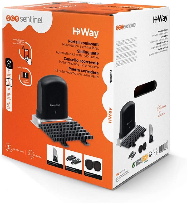 kit completo motor cancela corrediza scs sentinel wifi