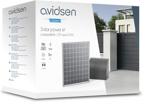 kit solar para motores de garaje y cancelas barato avidsen
