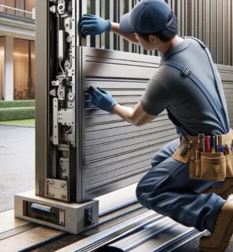 como engrasar una puerta corredera de garaje